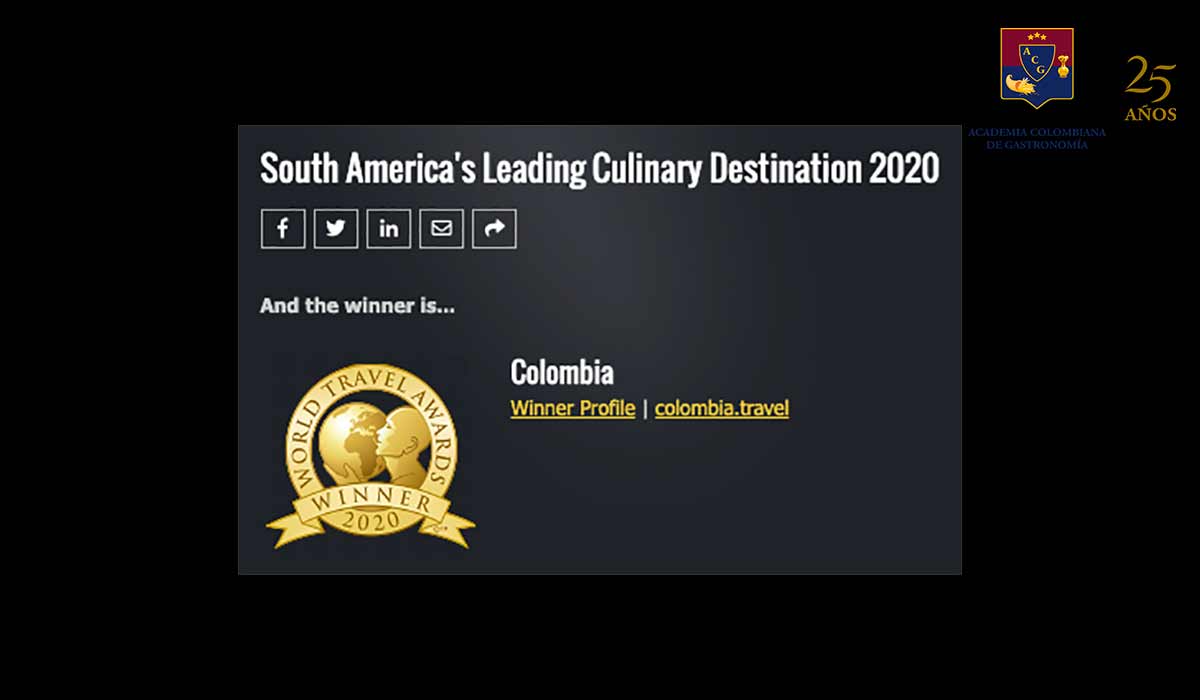Colombia mejor destino gastronómico del sur amenrica